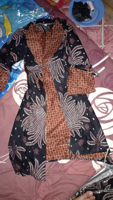 Batik Couple Keluarga Sania Ruffle Ori Ndoro Jowi Rfb