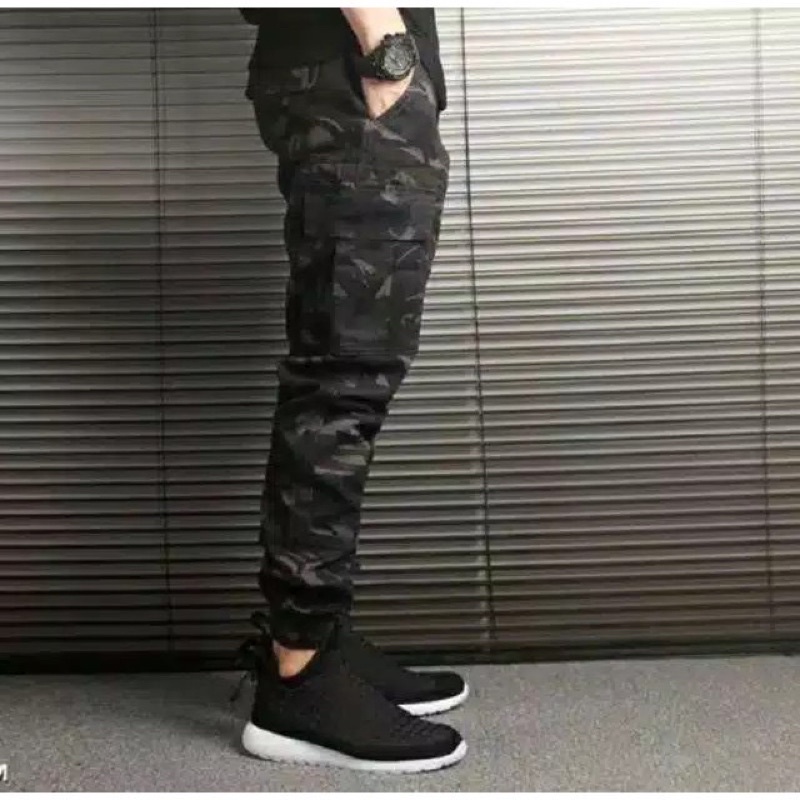 Celana Cargo Joger Jogger panjang camo army