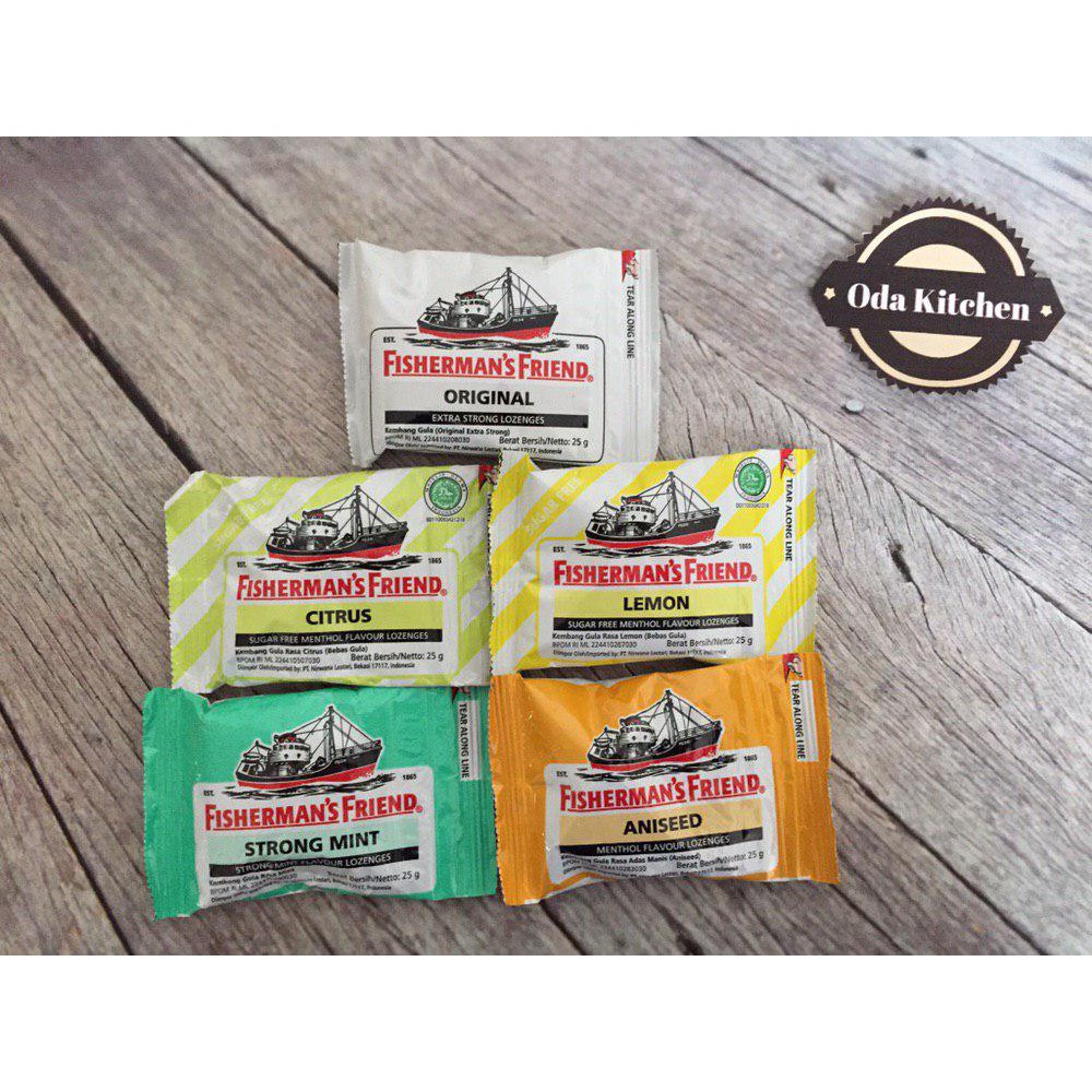 FISHERMAN'S FRIEND ORIGINAL CITRUS LEMON STRONG MINT ANISEED 25gr