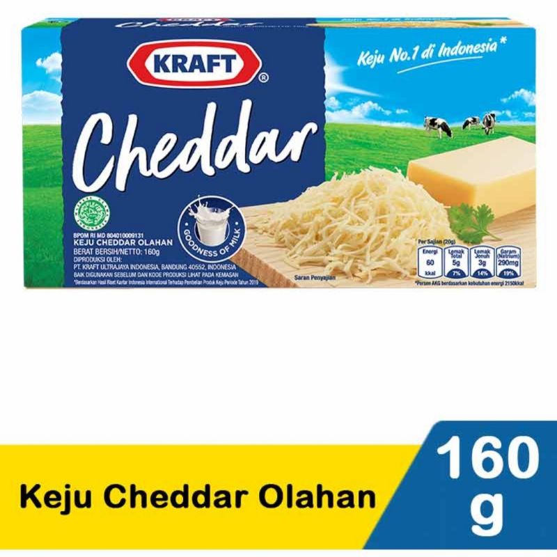 

KRAFT Keju Cheddar 160g Box