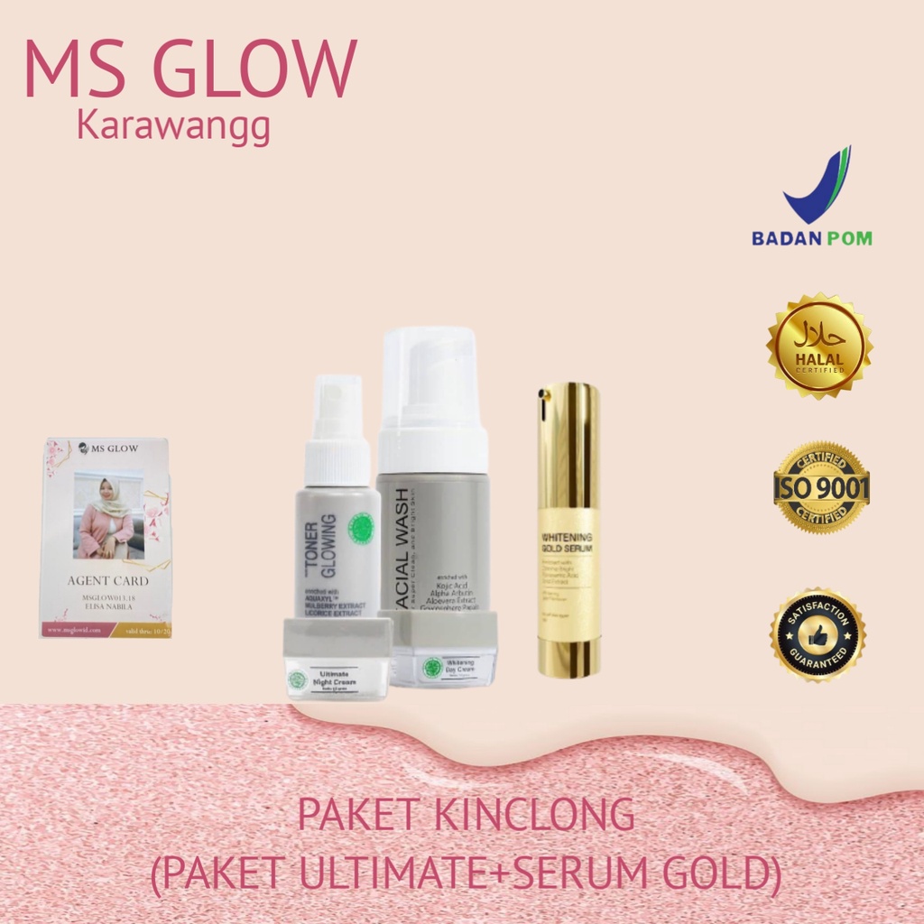 Ms glow paket ultimate + serum gold