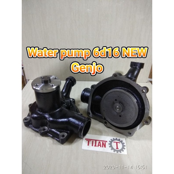 water pump pompa air fuso 6d16 new genjo