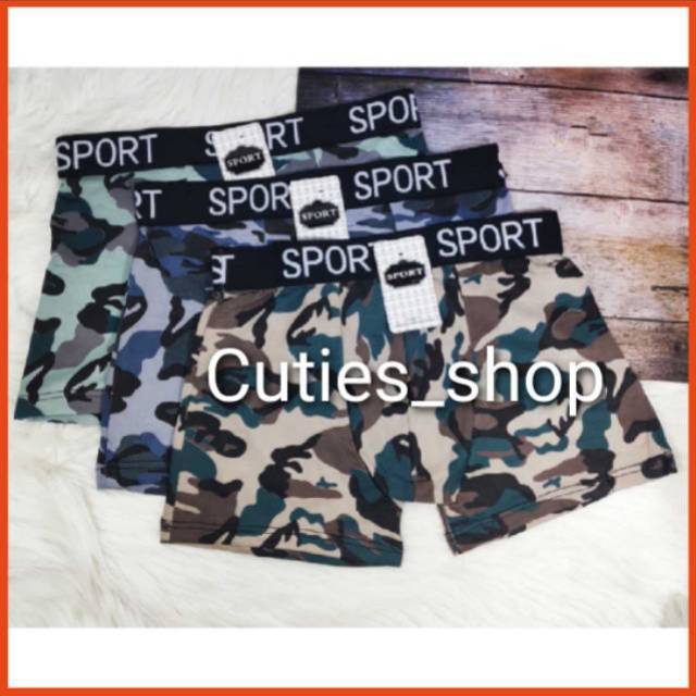 SPORT BOXER - motif army - freesize - import