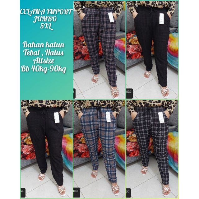 NEW CELANA IMPORT JUMBO 5XL/CELANA IMPORT MURAH