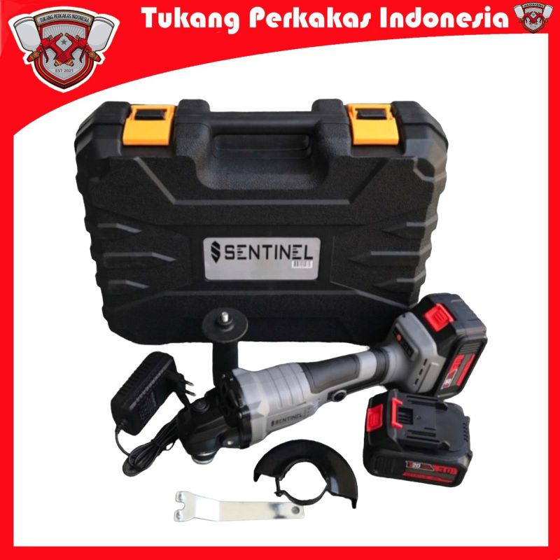 MESIN GERINDA BRUSHLESS 2 BATERAI GURINDA BATERAI 20V MESIN GURINDA CORDLESS