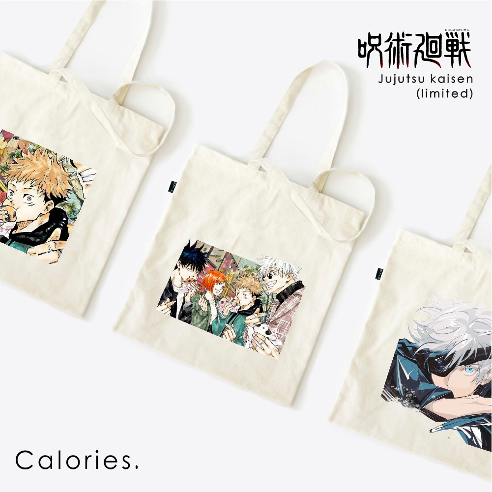 Totebag Anime Jujutsu kaisen Itadori Gojou Inumaki  #TOJK