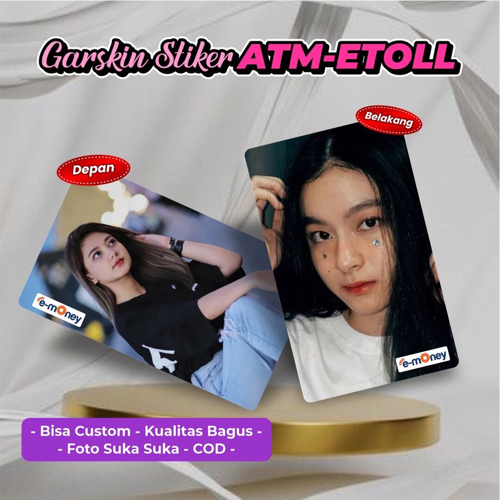 

(Best Seller) Stiker Skincard Atm Etoll Bisa Custom