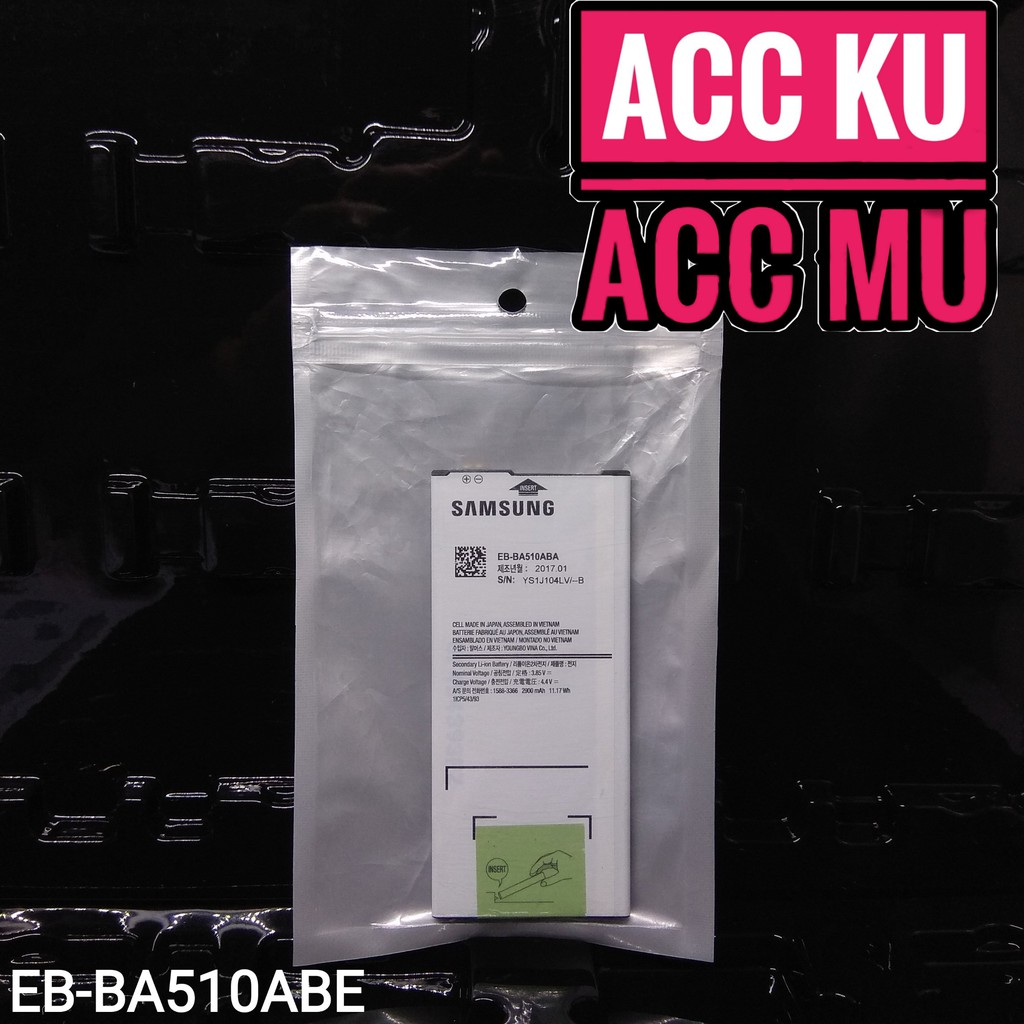 BATTERY SAMSUNG GALAXY A5 2016 BATERAI SAMSUNG GALAXY A510 EB-BA510ABA ORIGINAL