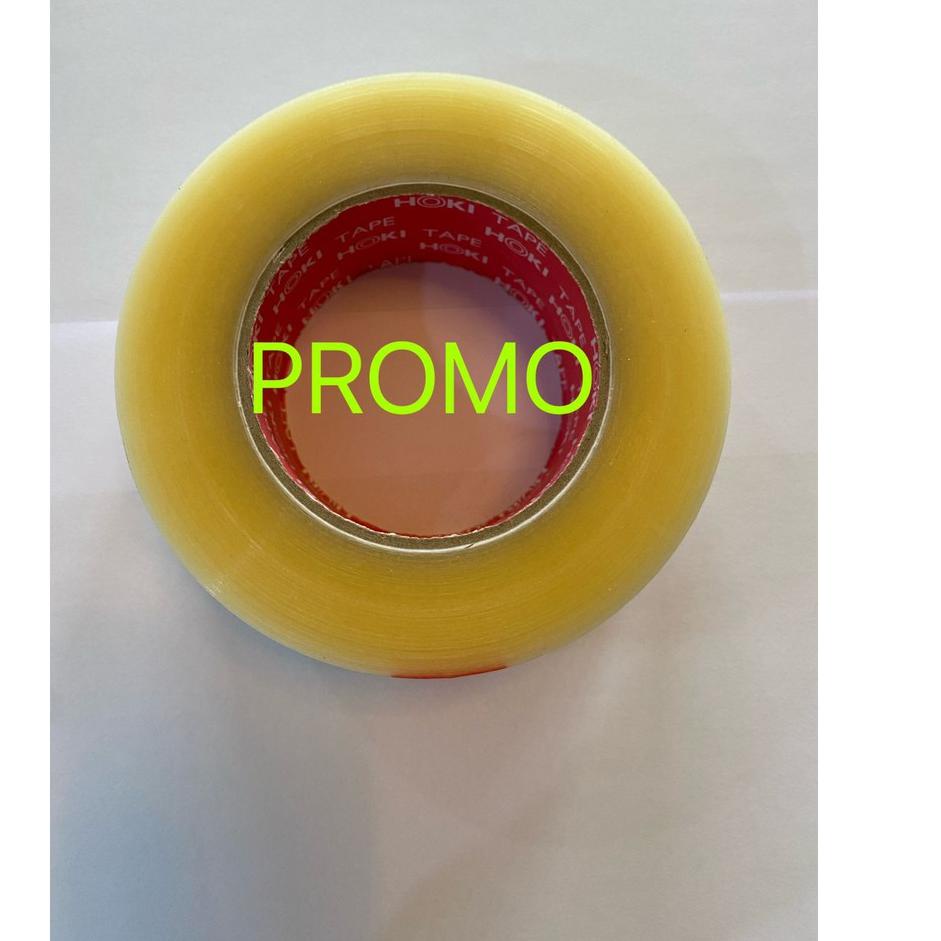 

Big Sale Lakban Bening 45mm x 185m x 45 mic FULL Merek HOKI TAPE Coklat__________095