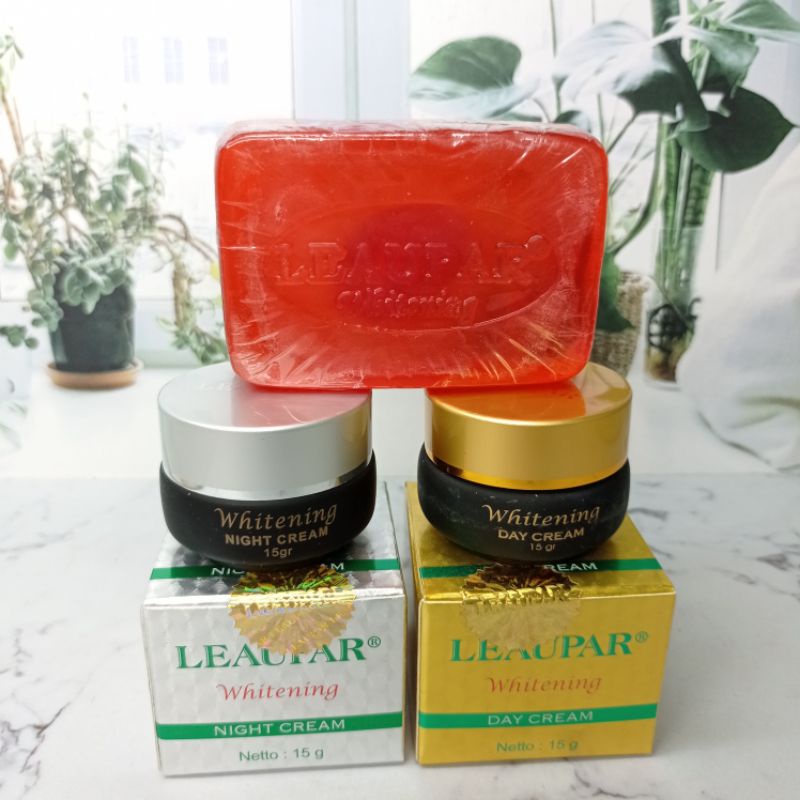 LEUPAR WHITENING SIANG/MALAM/PAKET PILIH VARIANNYA 15 gr