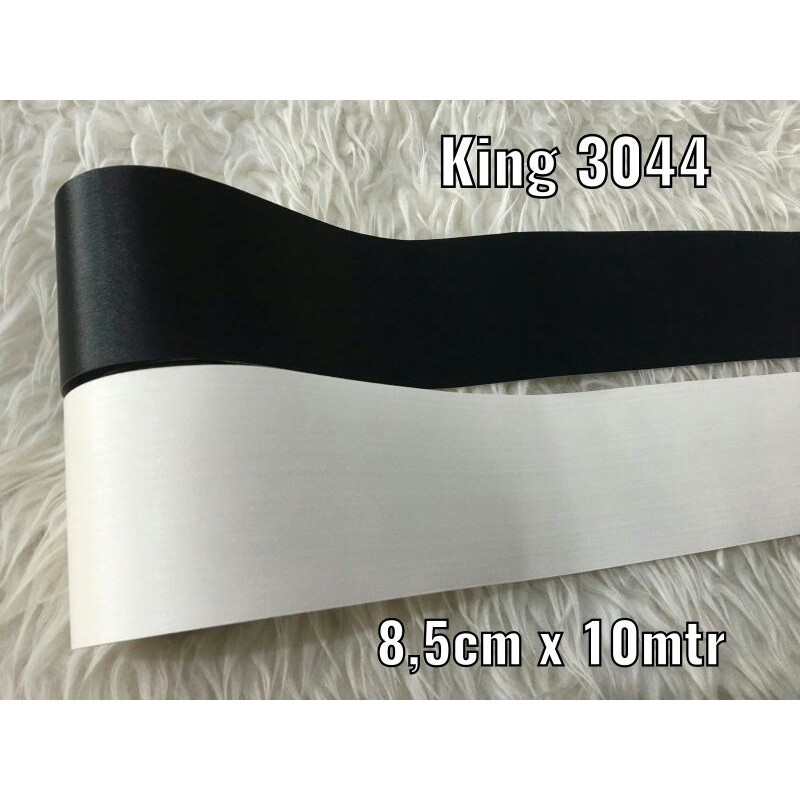 Wallpaper Border List Dinding Polos Hitam Putih Pembatas Dinding