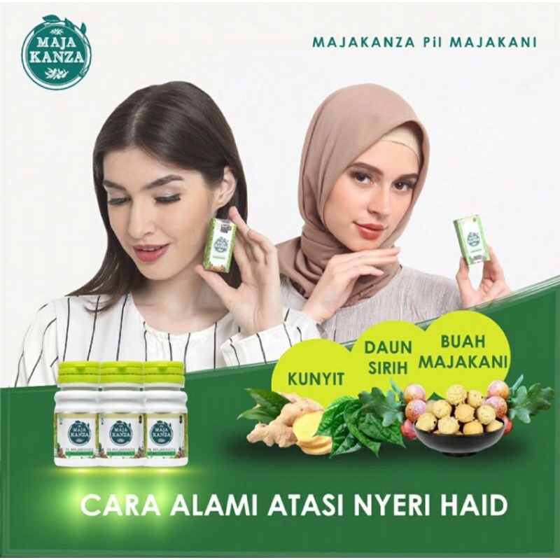 MAJAKANZA 100% Asli / Obat Keputihan Kista Miom Tanpa Operasi  / Pelancar Haid Paling Ampuh / Atasi Nyeri Haid / Perapat Miss V Majakani Kanza / Manjakanza Manjakani