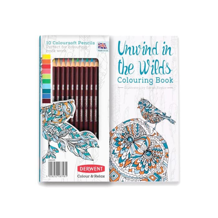 

Papan Tulis Gambar - Lyra Sketch Book - Kiky Sketch Book Derwent Unwind In The Wilds Colouring Book