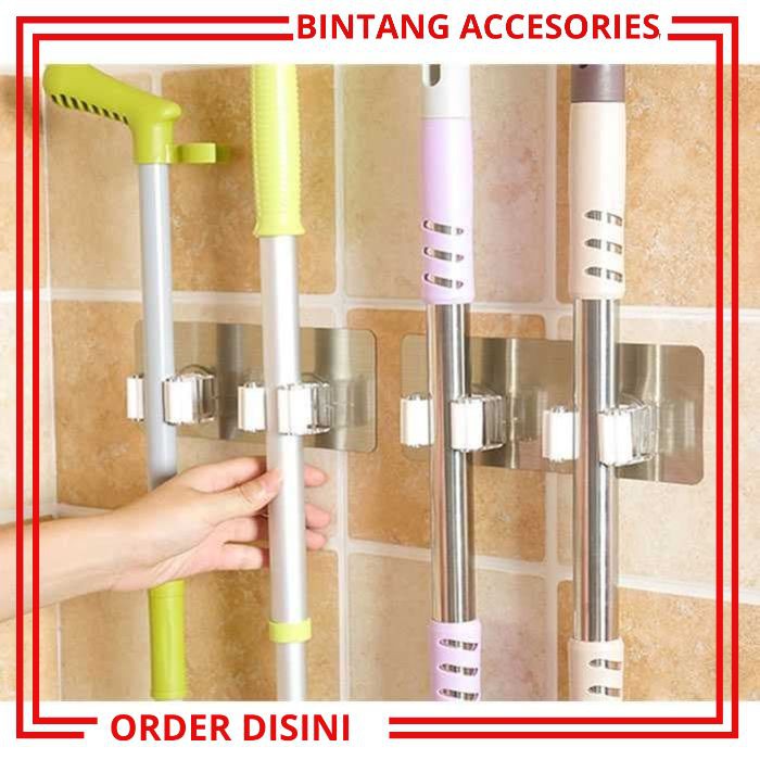 W062 GANTUNGAN SAPU HOOK GANTUNGAN TEMPEL TEMPAT SAPU RAK GANTUNG RAK DINDING GANTUNGAN