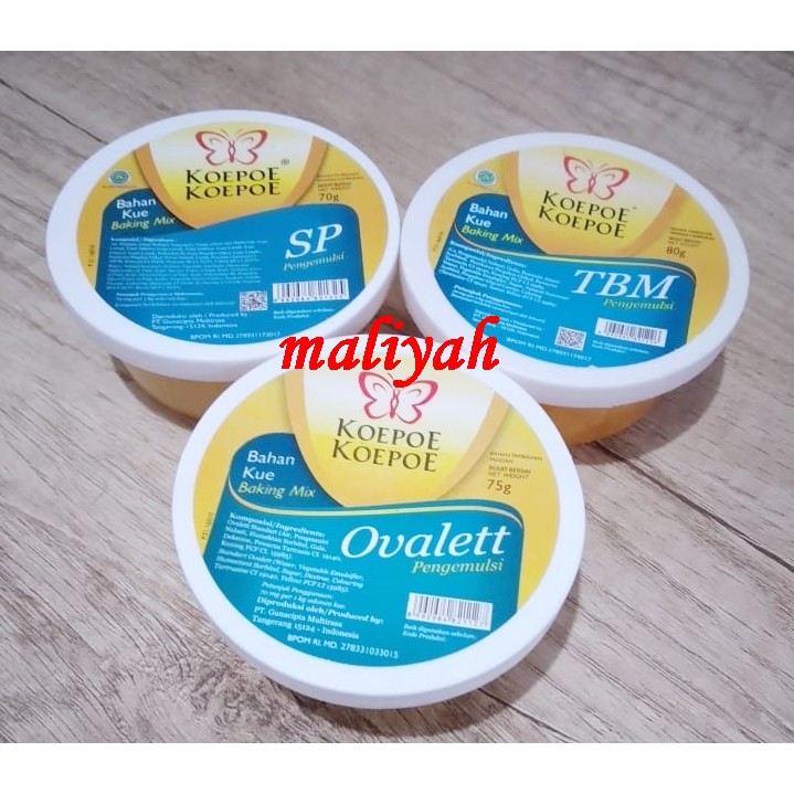 

koepoe sp ovalet tbm bahan kue cake emulsifier 70 gram