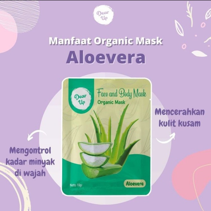 Dear Up Organik Masker 20gr BPOM