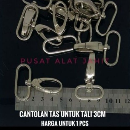 CANTOLAN TAS 3 CM PENGAIT RANTAI KEW KEW KAIT TALI HOOK GANTUNGAN BESI