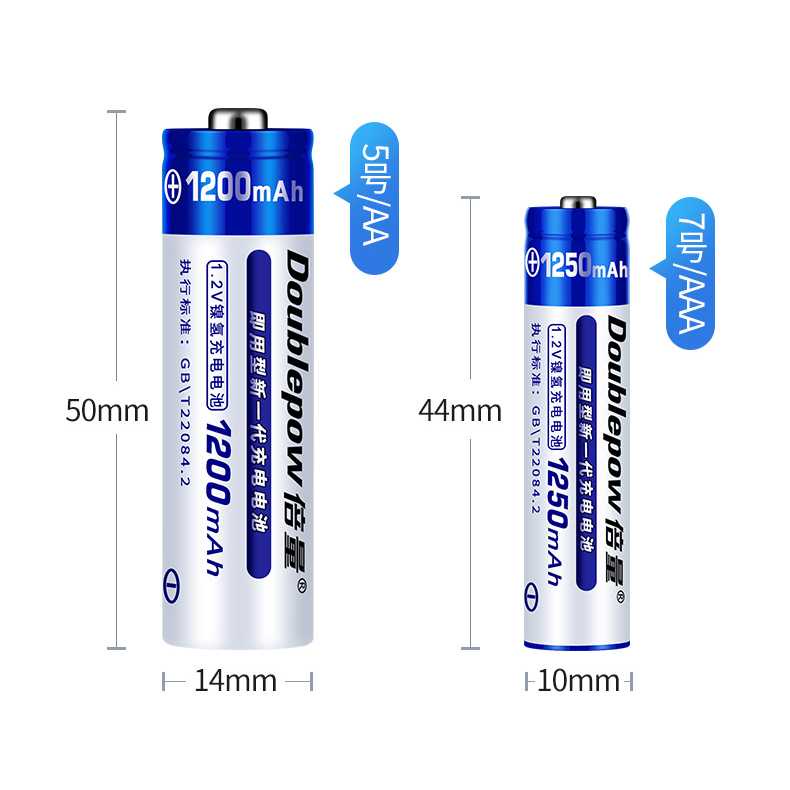 DOUBLEPOW Charger Baterai 6 slot 6AA 1200mAh 6AAA 1250mAh DP-U06-Putih