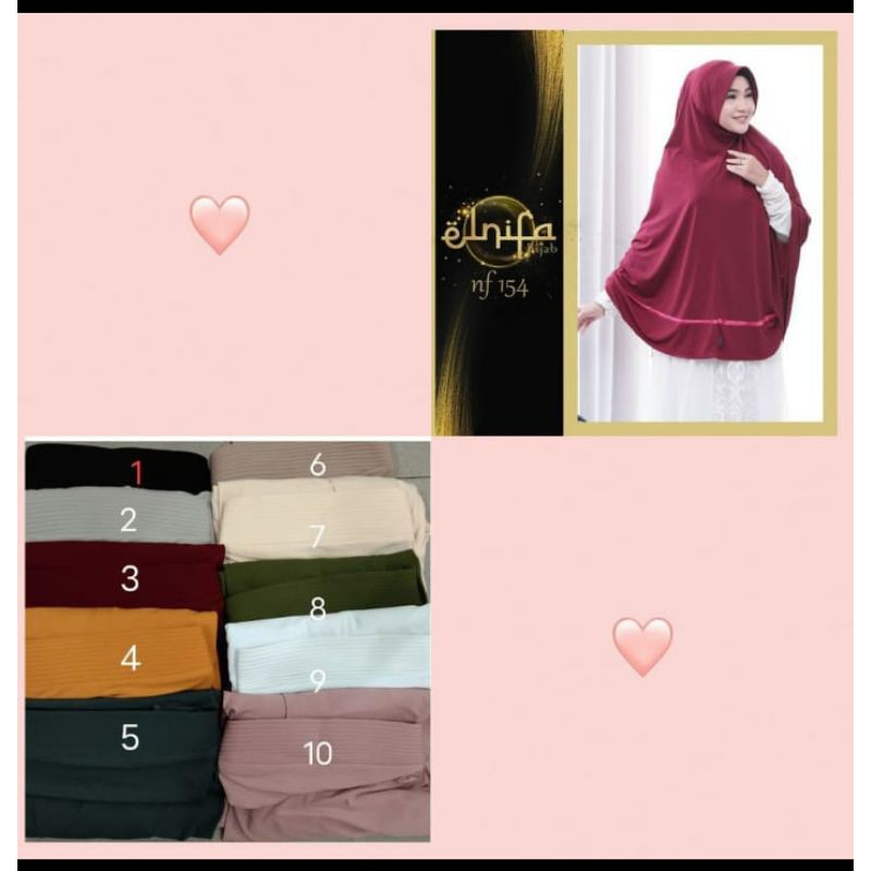 jilbab instan syari elnifa 154