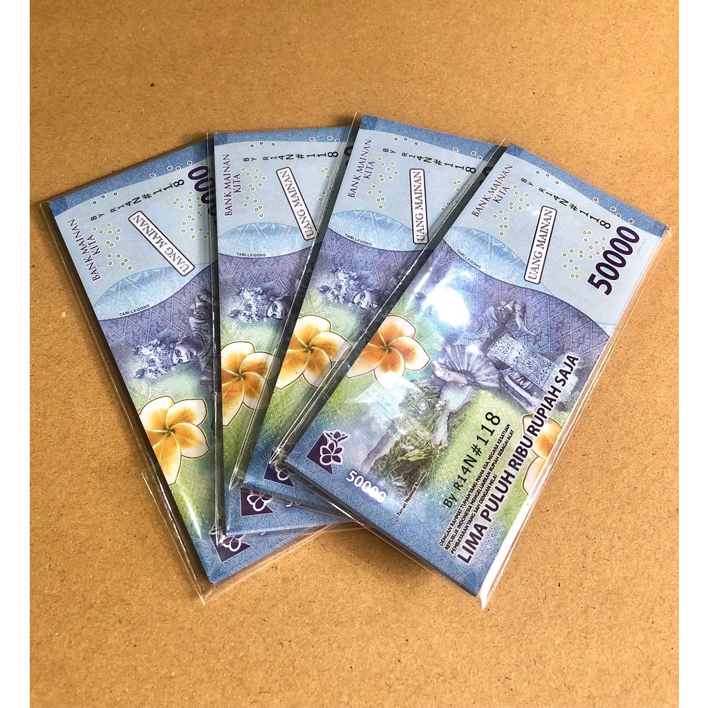 uang mainan  ( HARGA UNTUK 25  LEMBAR )-50.000 baru