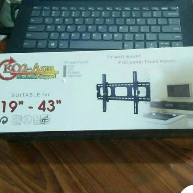 Bracket TV UNIVERSAL Up To 43&quot; Besi Tebal BEST QUALITY