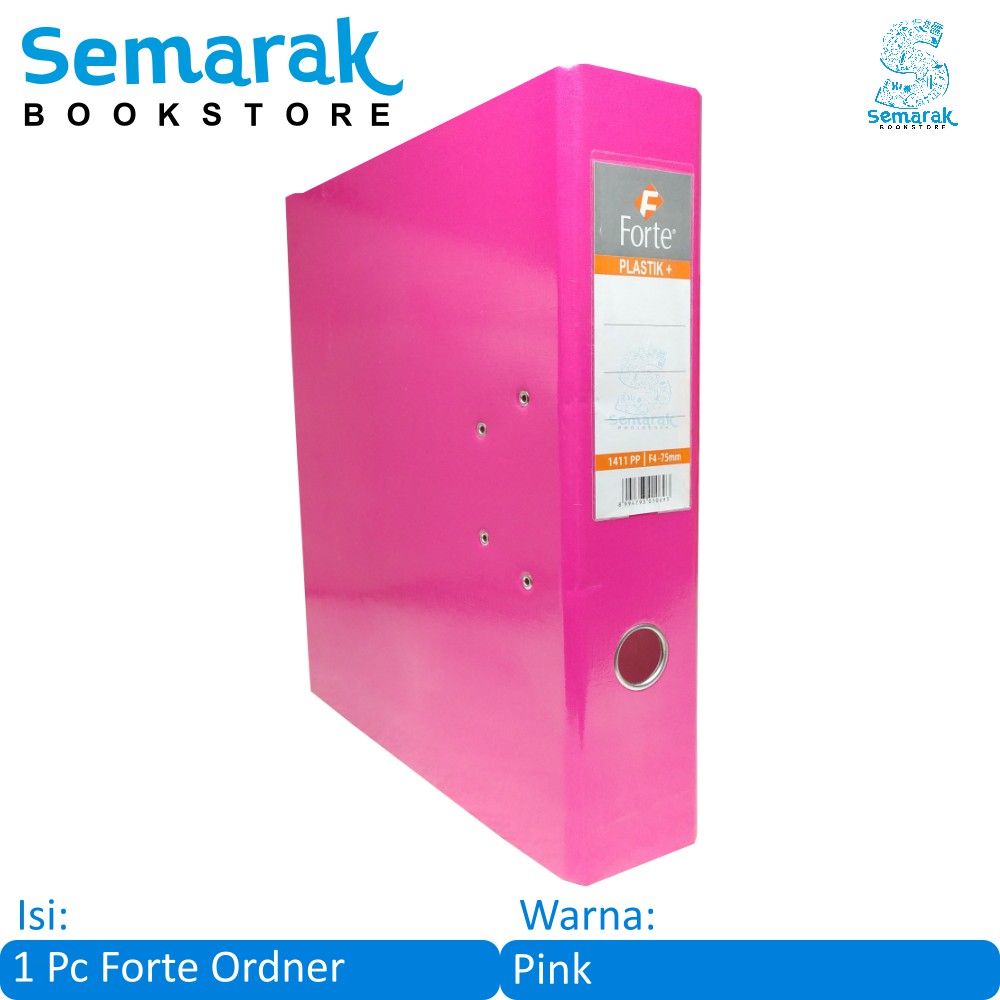 

Forte Plastik F4 Map Ordner 75 mm - Pink