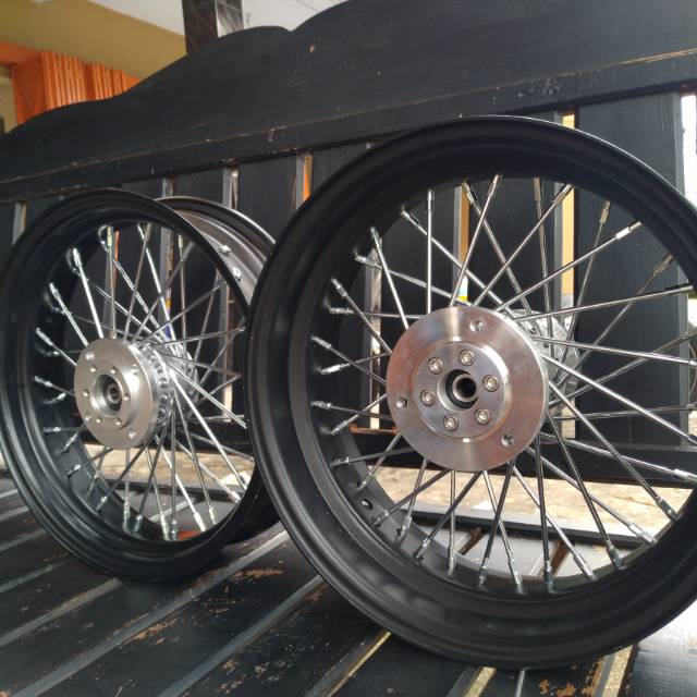 Velg set ring 10 jari jari motor mini custom dax st 70 gorilla monkey
