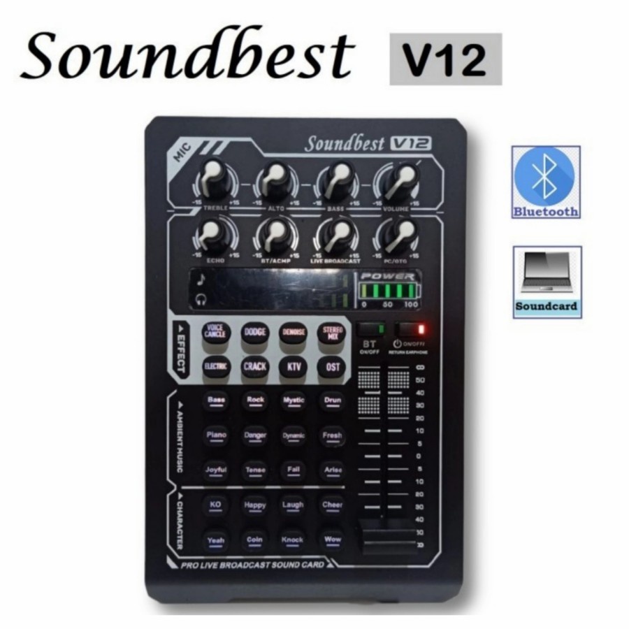 Soundcard Soundbest V 12 V12 V-12 Bluetooth