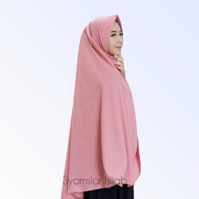 Jilbab / Hijab Instan KHIMAR JUMBO Wolfis Grade A - Kerudung Khimar Syari Instan