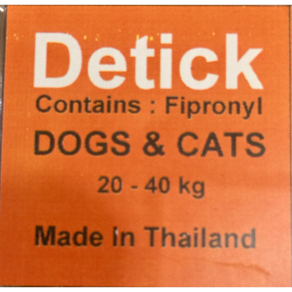 Obat Kutu Tetes Detick for Dogs n Cats per pcs/botol