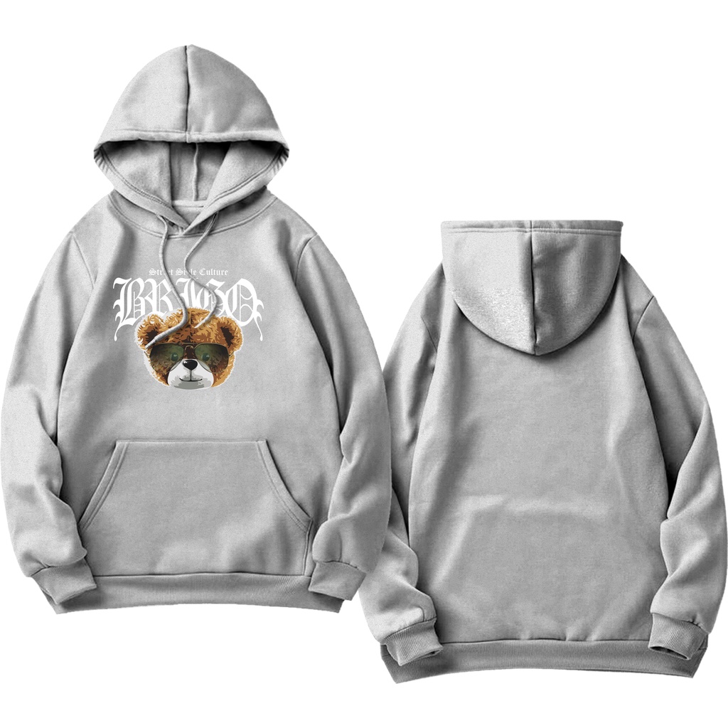 Sweater Hoodie BRIGO Sablon DTF Fleece Cotton || BRIGO Jumper Hoodie Beruang Style Culture  M-XXL (Pria &amp; Wanita) Free stiker&amp;Gantungan Kunci