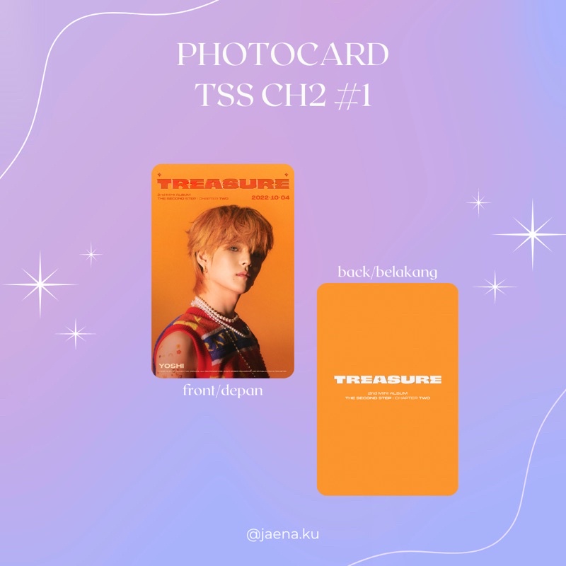 [TREASURE] PHOTOCARD THE SECOND STEP CHAPTER TWO TREASURE ‼️BACA DESKRIPSI‼️