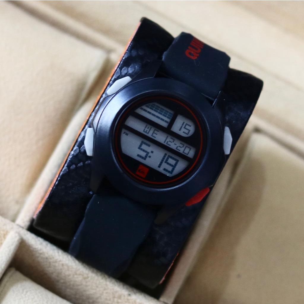 jam tangan quiksilver digital tali rubber fashion pria