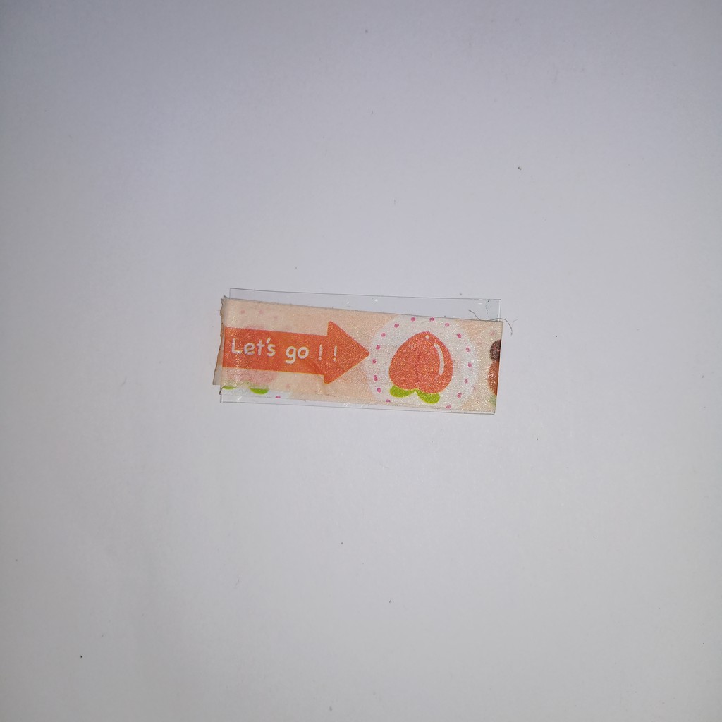 

W2 WASHITAPES SAMPLE PANJANG 20 CM WASHI TAPE WARNA CREAM CHERRY SOLATIP MOTIF BAHAN JOURNALING