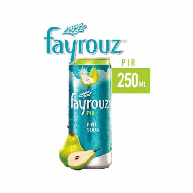 Fayrouz Pear 250ml minuman berkarbonasi / Soda