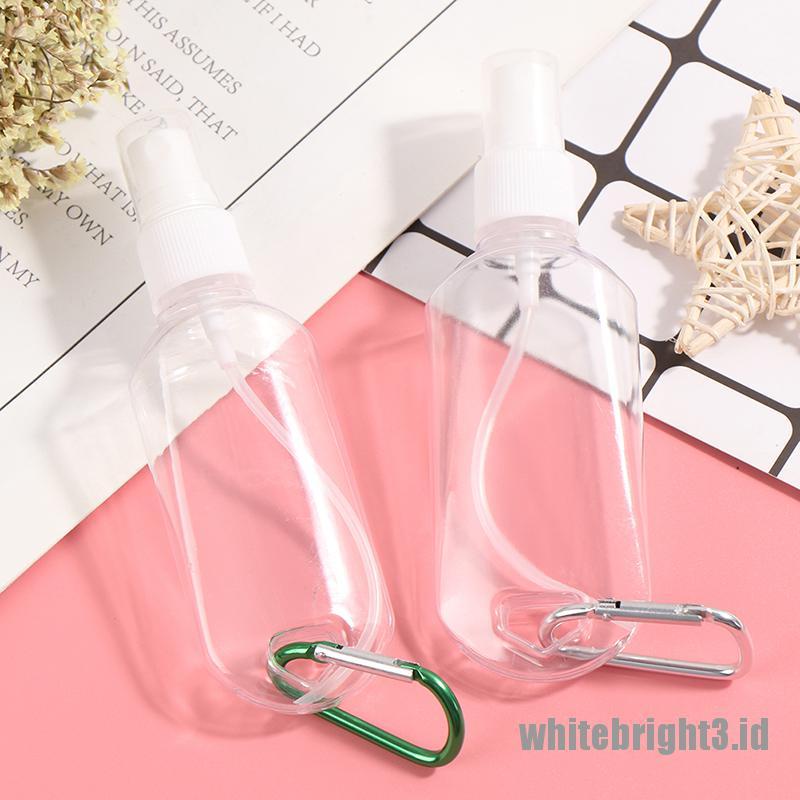 ❤White3 Warna Putih❤ Gantungan Kunci Botol Spray Kosong Portable