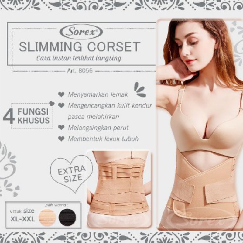 SOREX SLIMMING KORSETSTAGEN PELANGSING ORI SOREX EXTRA SIZE 8056/2437