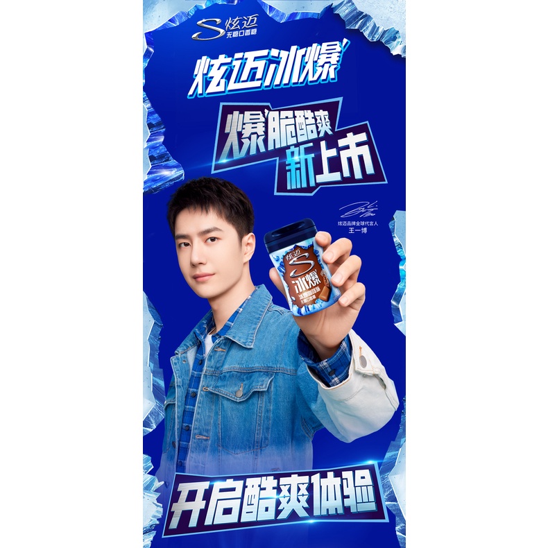 [Free tote Bag] Wang Yibo x Stride permen karet