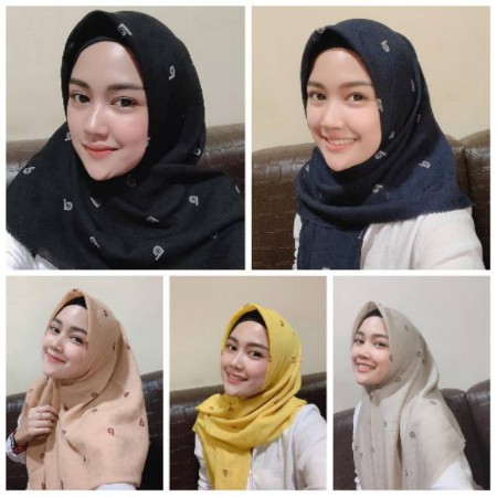 JILBAB SEGIEMAPAT DEENAY KW MOTIF ASKARA BAHAN VOAL DOBBY LASER CUT