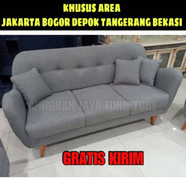 Sofa Puma 3 Dudukan / Sofa 3 Seater / Sofa Minimalis / Sofa Retro / Sofa Tamu / Sofa Mewah / Sofa Mo