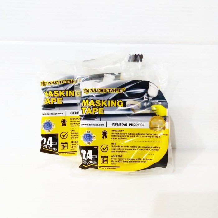

MASKING TAPE 1X20 / ISOLASI KERTAS