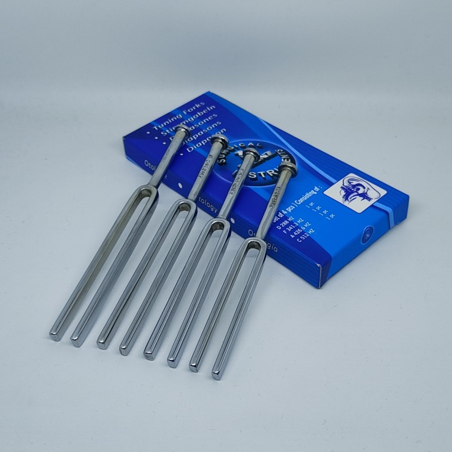 Alat Medis Alkes Diagnosa Garpu Tala / Tuning Forks ( 1 box isi 4pcs )|Renz Surgical|Alat Diagnosa THT|Gudang Medis