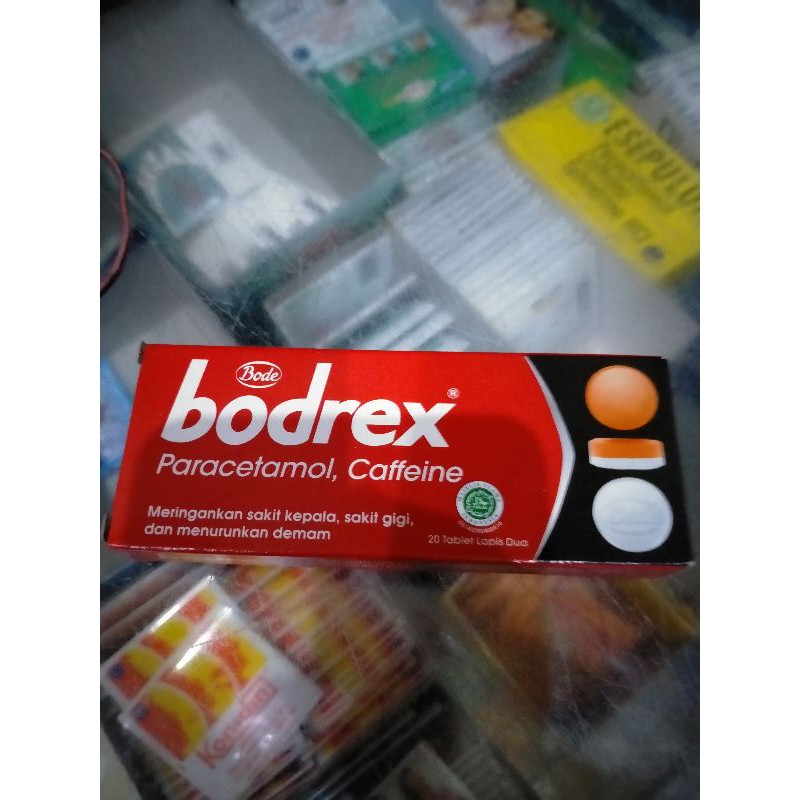 bodrex,per kotak kecil isi 20tablet.