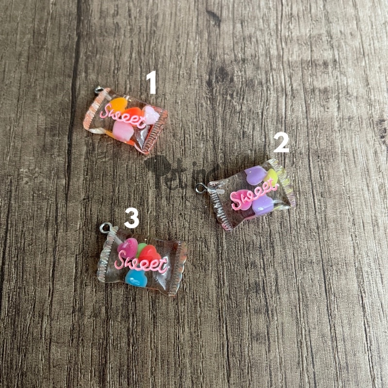 pet inc charms for necklace candy jelly