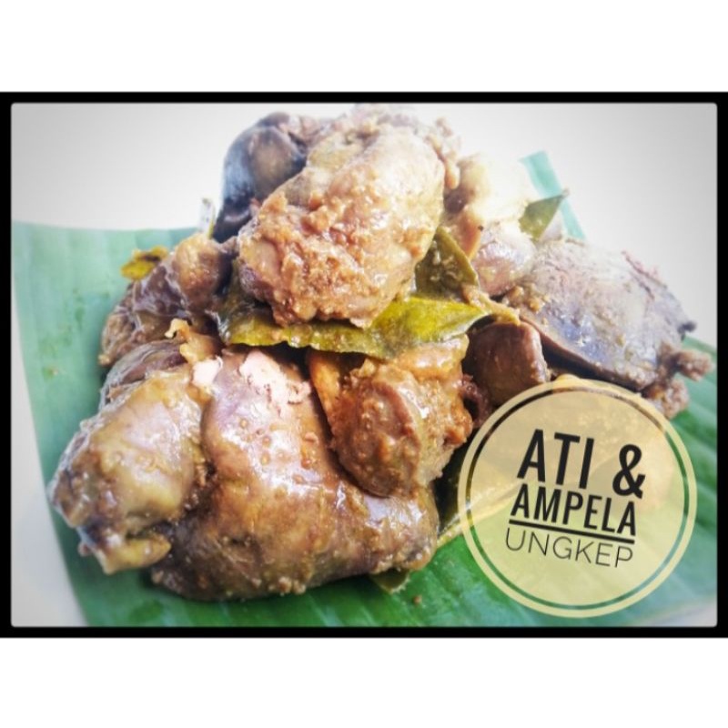 Ati Ampela Ungkep bumbu kuning