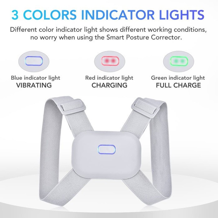 Adjustable Smart back posture corrector support vibration universal