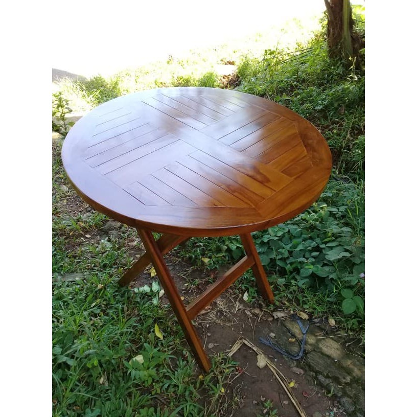 Meja Makan Lipat Kayu Jati Meubel Jepara