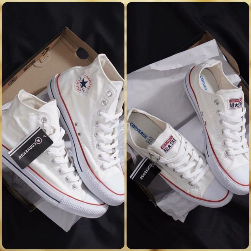 ⭐SPESIAL SEPATU PUTIH POLOS CONVERSE PREMIUM IMPOR VIETNAM FULL WHITE ALL STAR HIGH CONVERSE CLASSIC