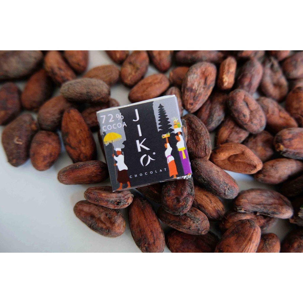 

JIKA Chocolat Cokelat Hitam (Dark Chocolate) 72% Cocoa Jembrana Bali Carre