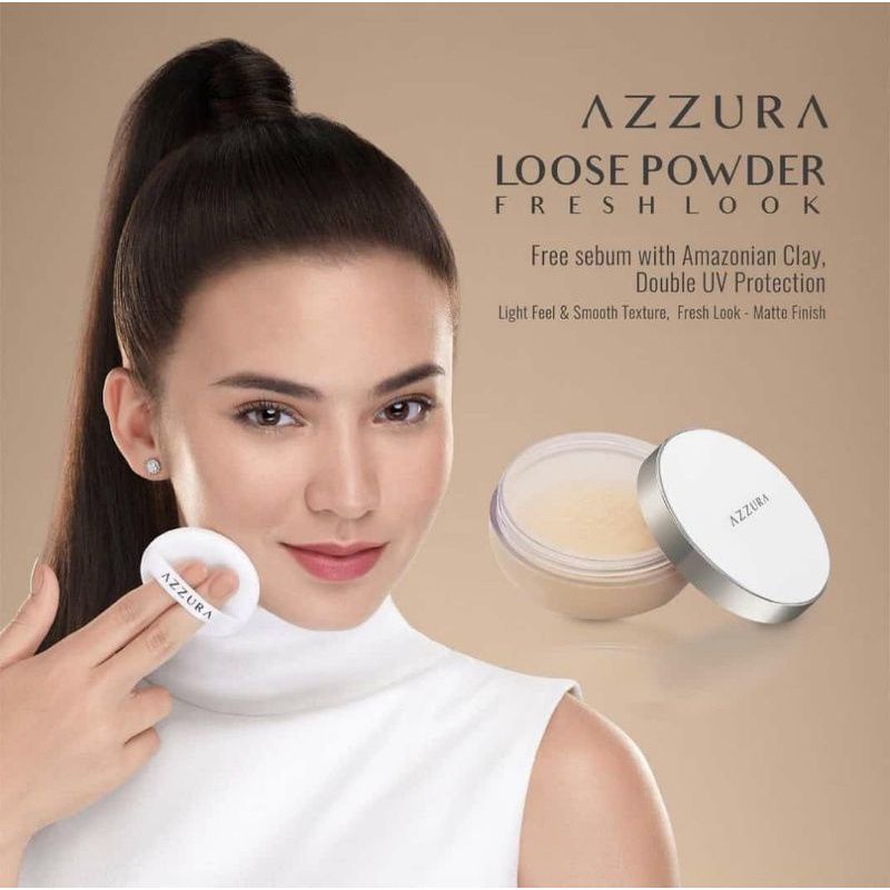 Azzura Loose Powder Bedak Tabur 100% Ori